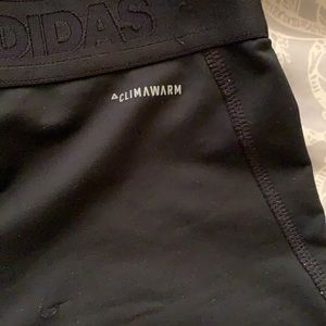 Adidas Climawarm black cropped leggings size XS
